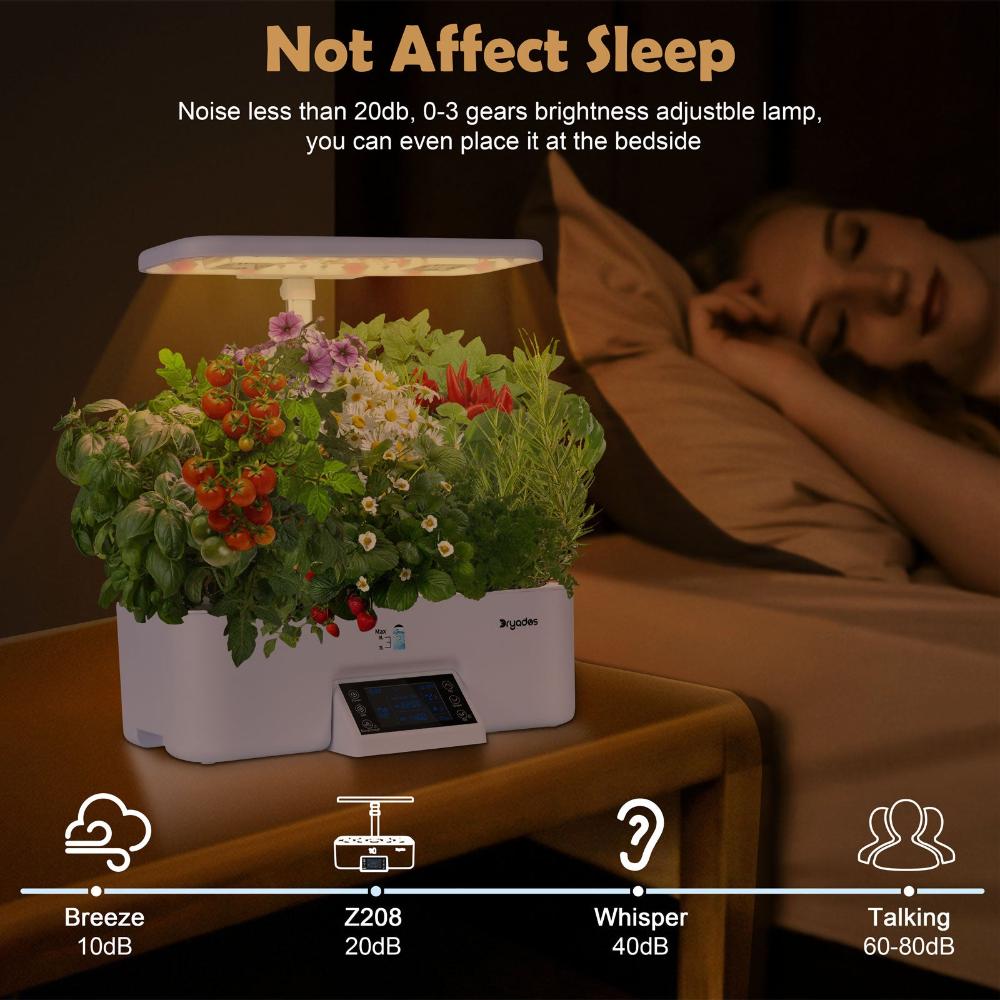 Dryades Z208 17 Pods Herb Garden Planter Kitchen Hydroponic Systerm