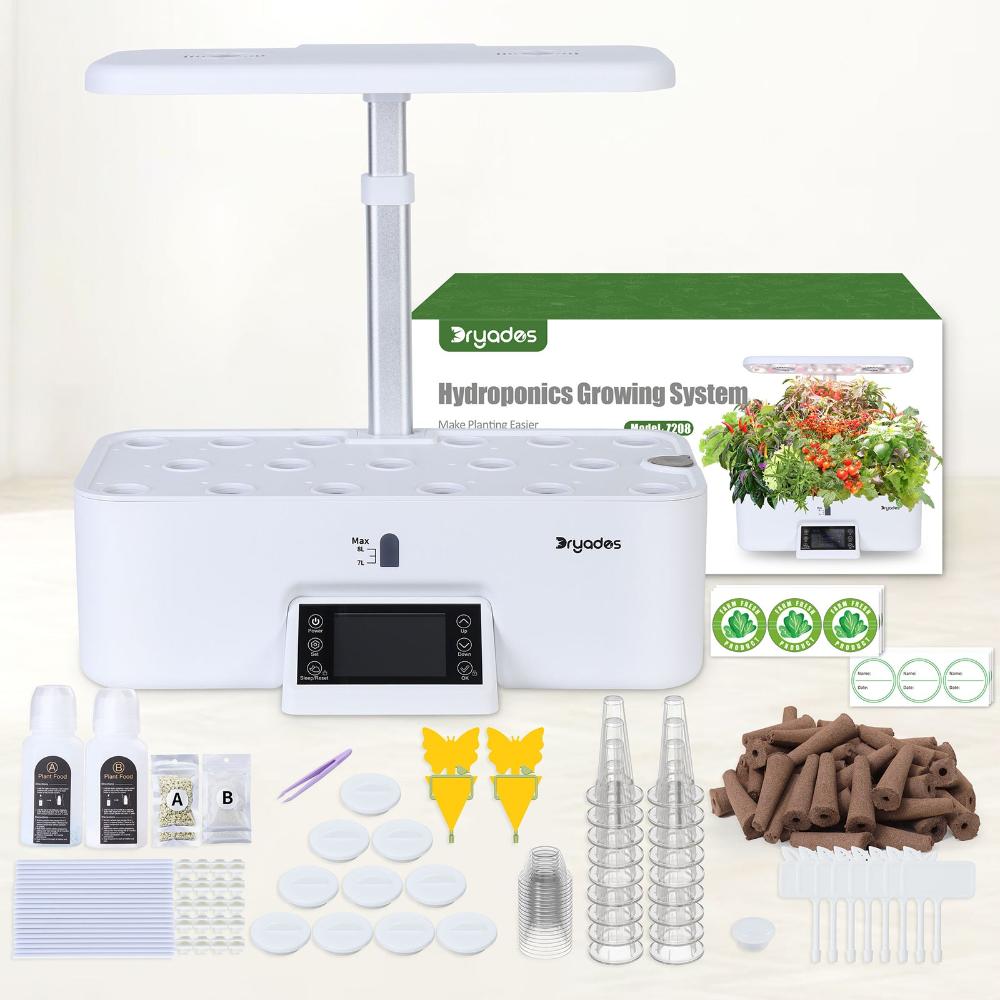 Dryades Z208 17 Pods Herb Garden Planter Kitchen Hydroponic Systerm