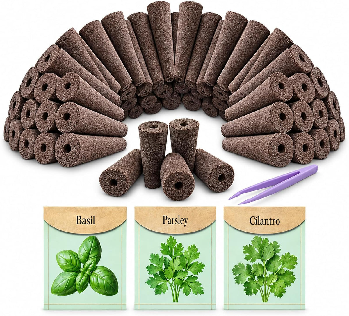 Dryades Hydroponic Grow Sponges with Seeds,Compatible with Aerogarden