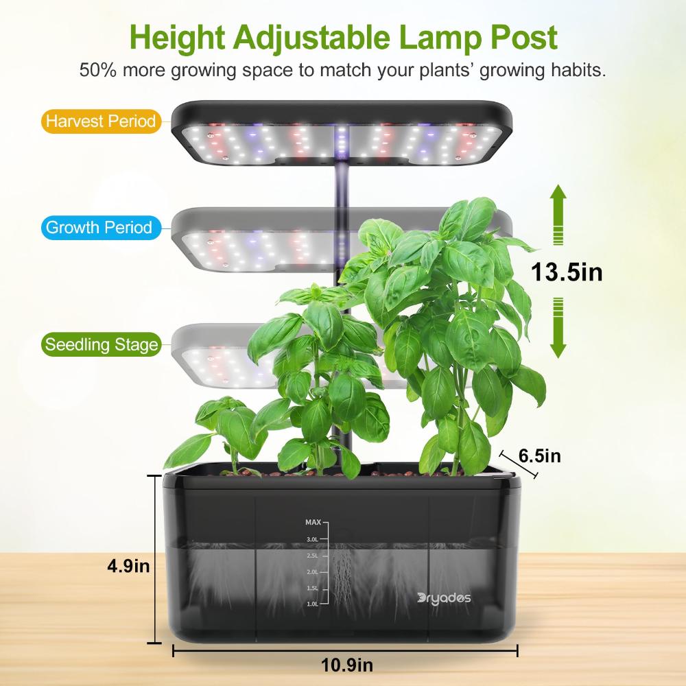 DRYADES Growing Systerm with 8 Pods Countertop with LED Light-Z223