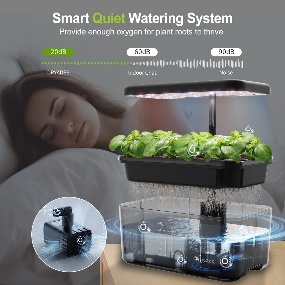 DRYADES Growing Systerm with 8 Pods Countertop with LED Light-Z223