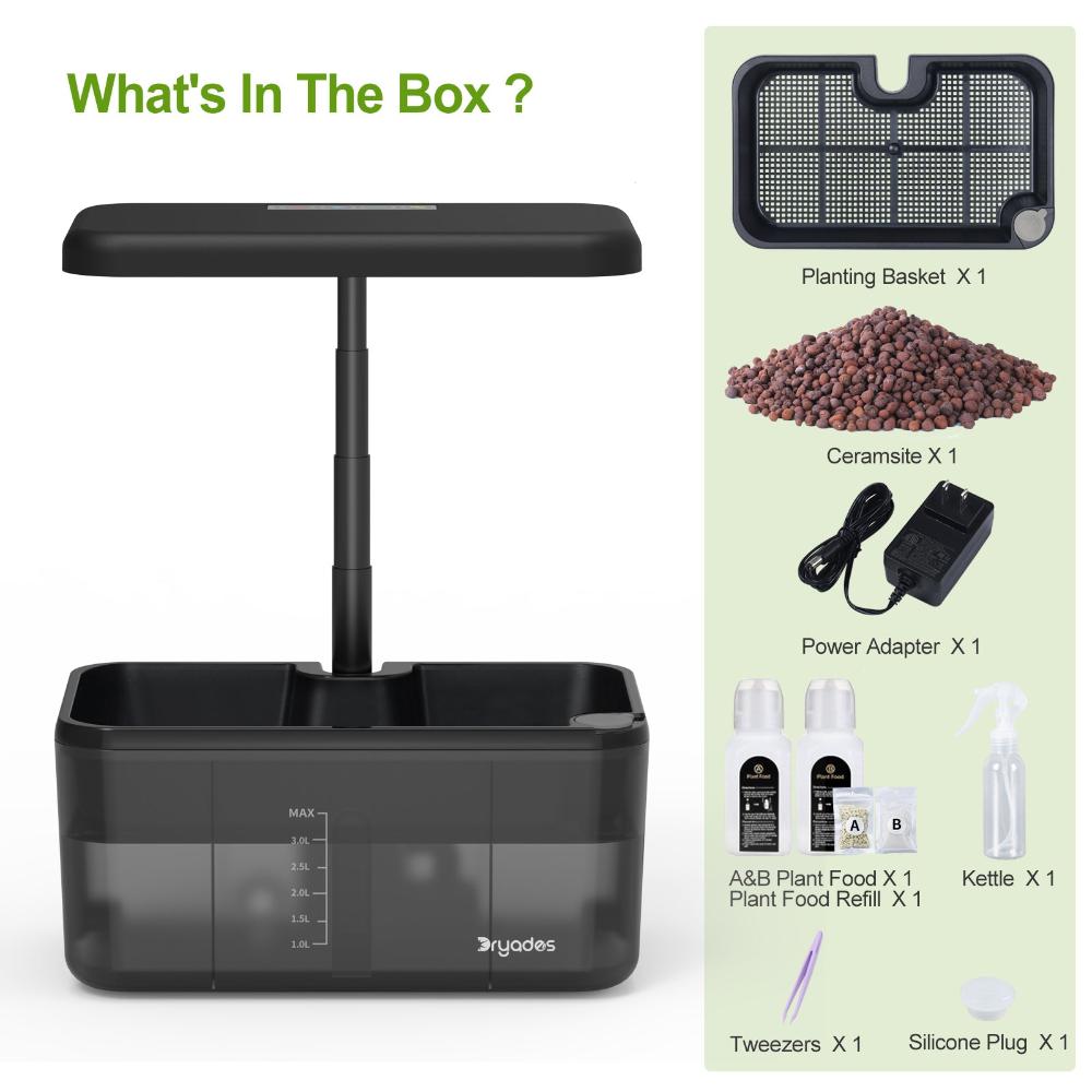DRYADES Growing Systerm with 8 Pods Countertop with LED Light-Z223