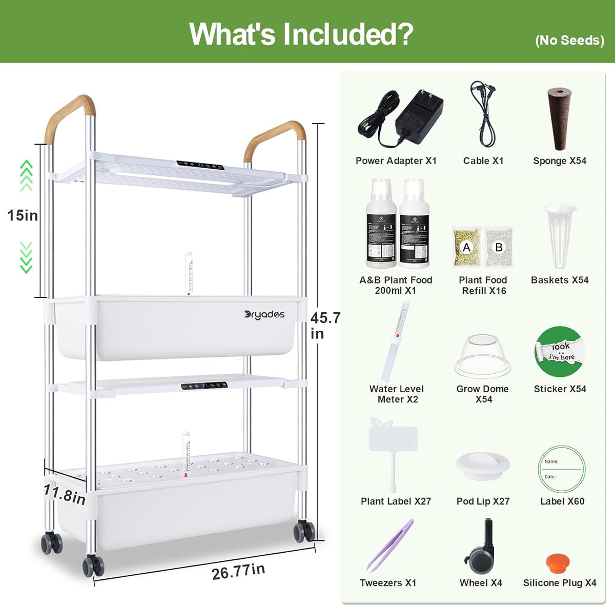 Twin 6.3 gallon tanks give 12.7 gallons of total capacity so you refill far less often than on a countertop system.