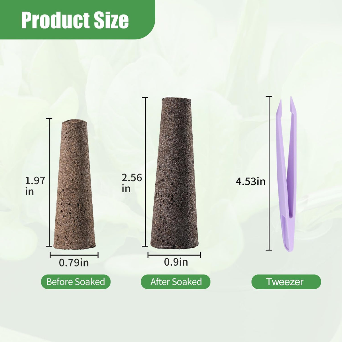 Dryades Hydroponic Grow Sponges with Seeds,Compatible with Aerogarden