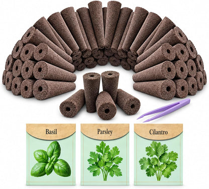 Dryades Hydroponic Grow Sponges with Seeds,Compatible with Aerogarden