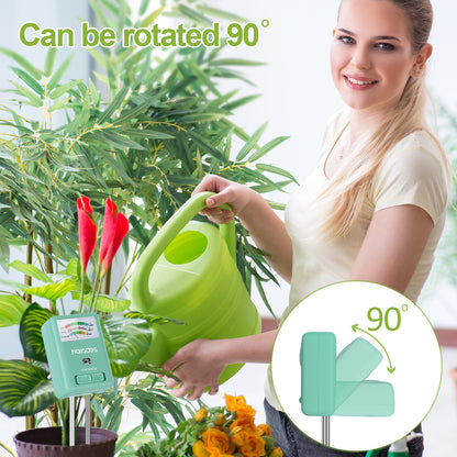 Naiades 3-in-1 Soil Moisture Meter Light and PH Tester for Indoor &amp; Outdoor House Plants, Garden, Lawn, Farm (No Battery Needed)--P407