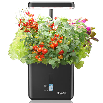 DRYADES Indoor Garden Growing Systems Self-Watering Plant Pot Smart Gardening System with 17 Watts LED Grow Light Auto Timer Gardening Plant Gifts for Mom Women Plant Pot for vegetables herbs(No Seeds&amp;Soil) - Z230
